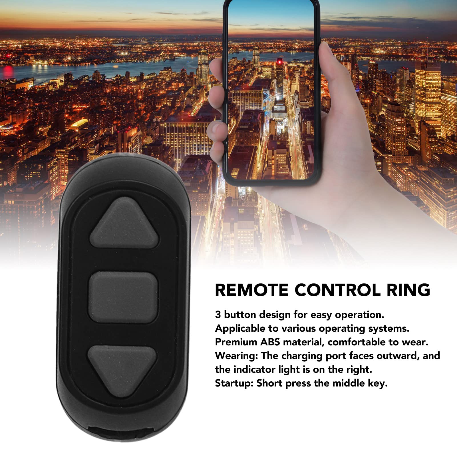 Foto 4 pulgar | Mando A Distancia Con Bluetooth Page Turner Yoidesu, Color Negro - Venta Internacional.