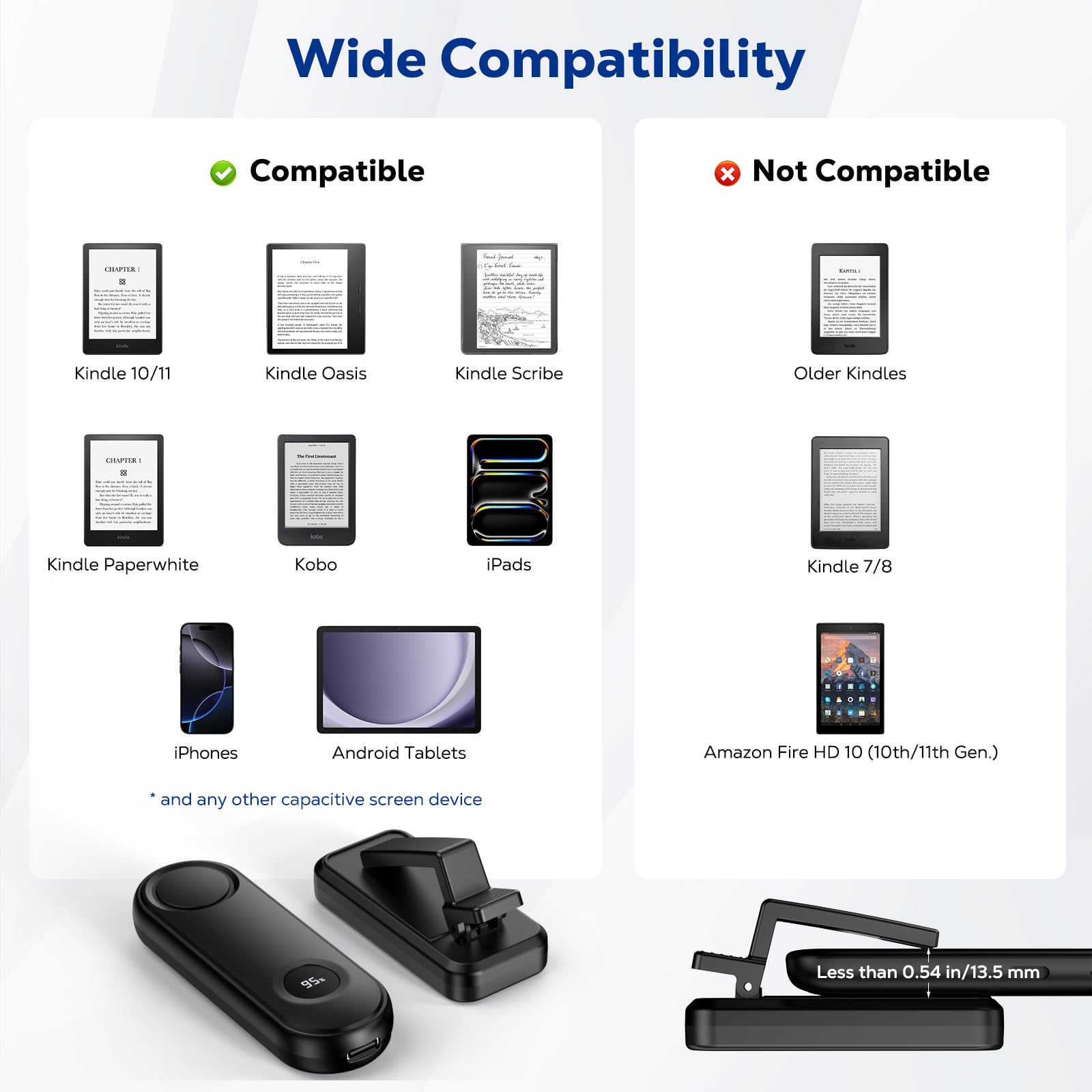 Foto 4 pulgar | Control Remoto Page Turner Moko Para Kindle Paperwhite Black - Venta Internacional.
