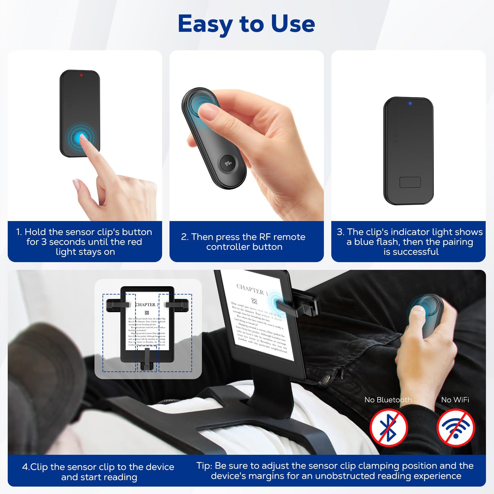 Foto 5 pulgar | Control Remoto Page Turner Moko Para Kindle Paperwhite Black - Venta Internacional.