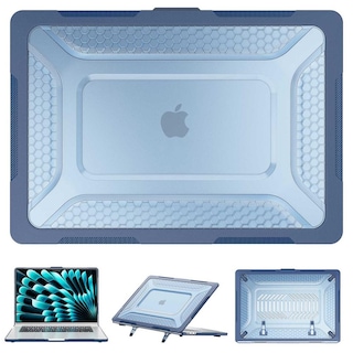 Foto 2 | Funda Tekku Hc Para Macbook Air 15 Azul A2941 A3114 Uso Rudo