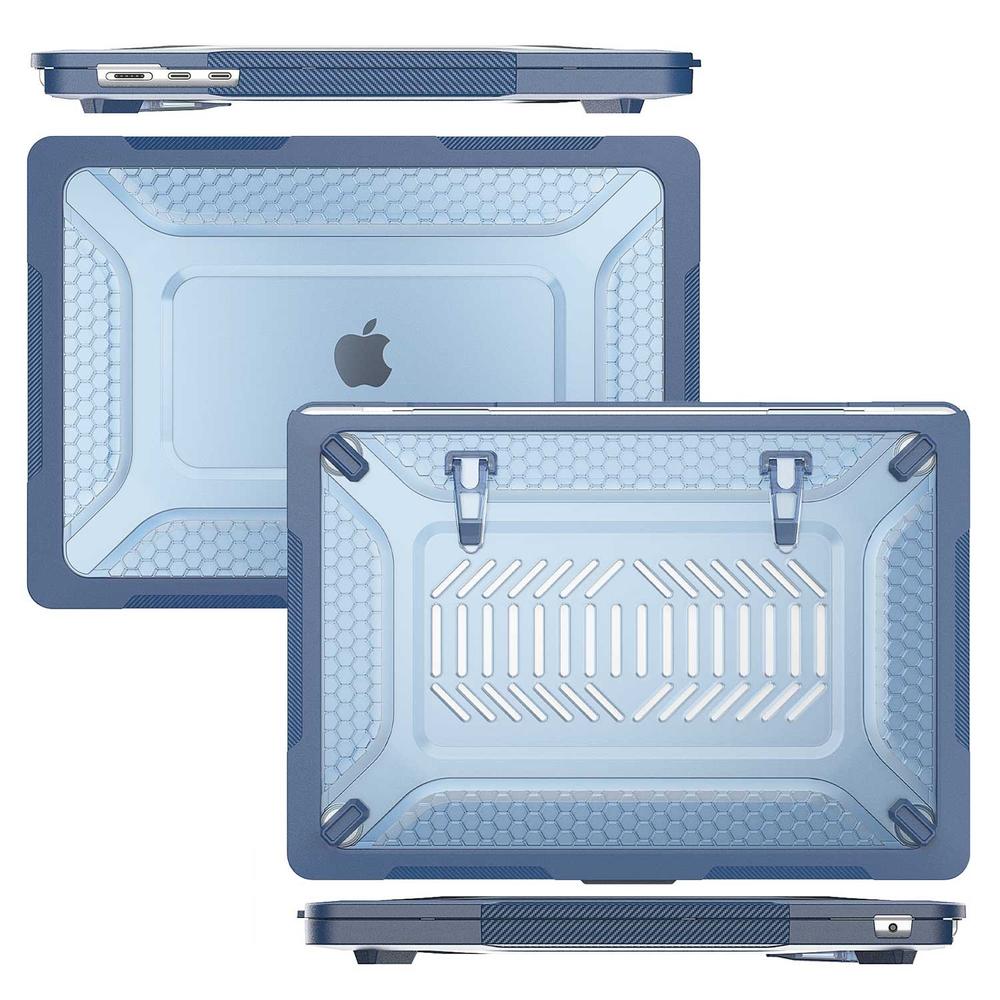 Foto 5 pulgar | Funda Tekku Hc Para Macbook Air 15 Azul A2941 A3114 Uso Rudo