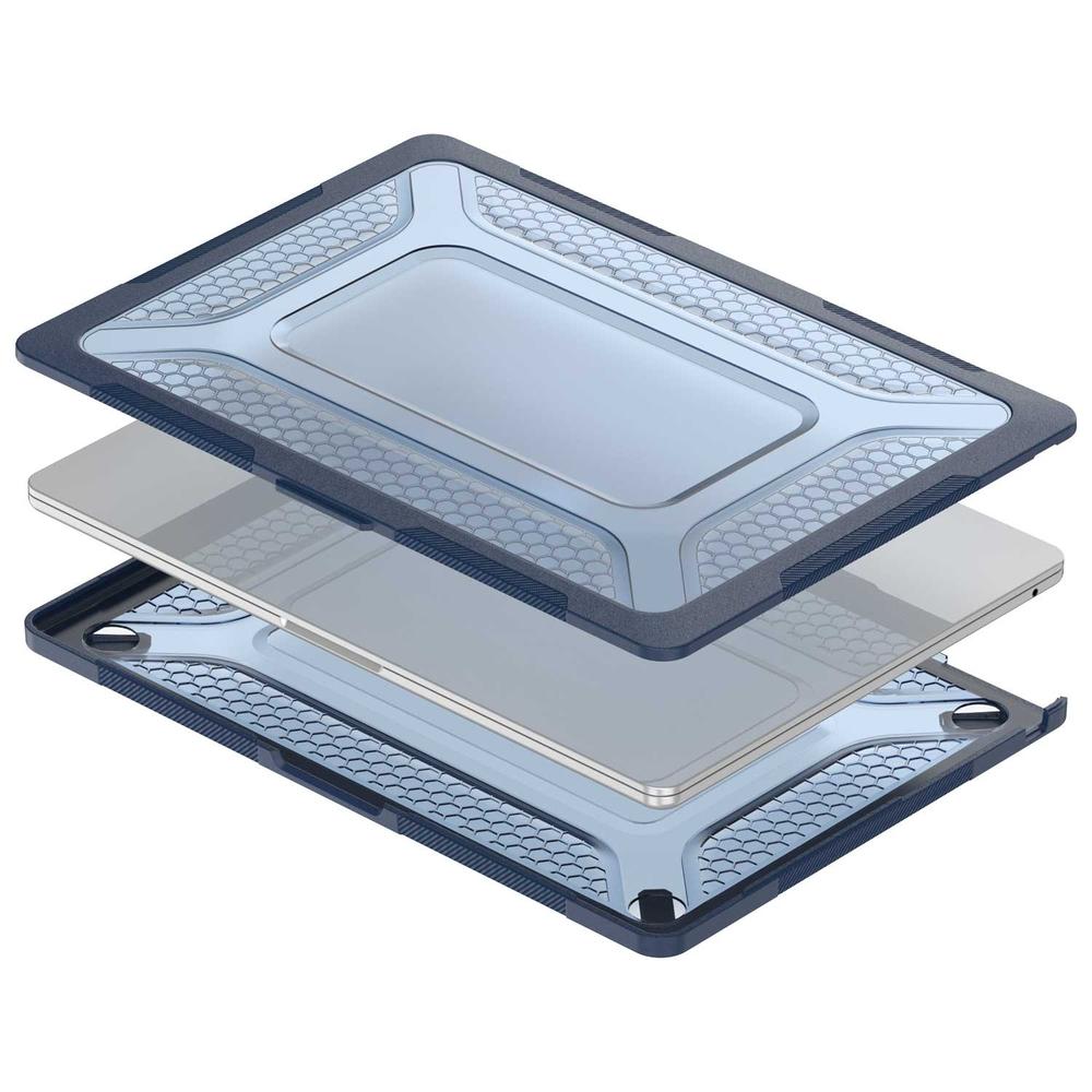 Foto 6 pulgar | Funda Tekku Hc Para Macbook Air 15 Azul A2941 A3114 Uso Rudo