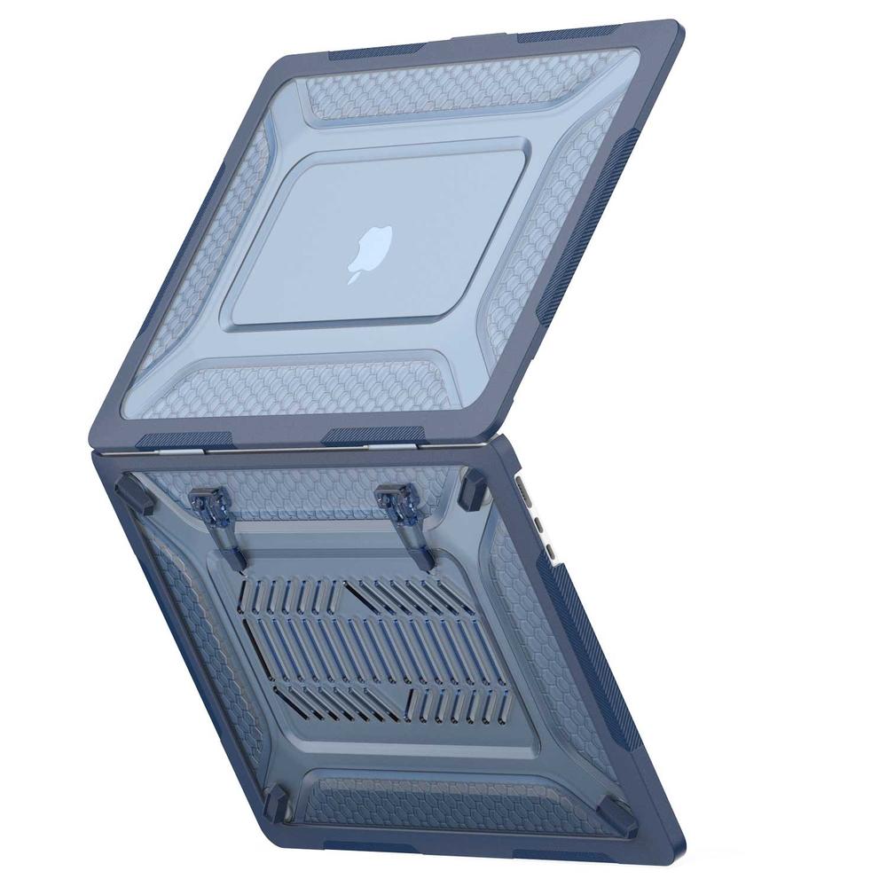 Foto 8 pulgar | Funda Tekku Hc Para Macbook Air 15 Azul A2941 A3114 Uso Rudo