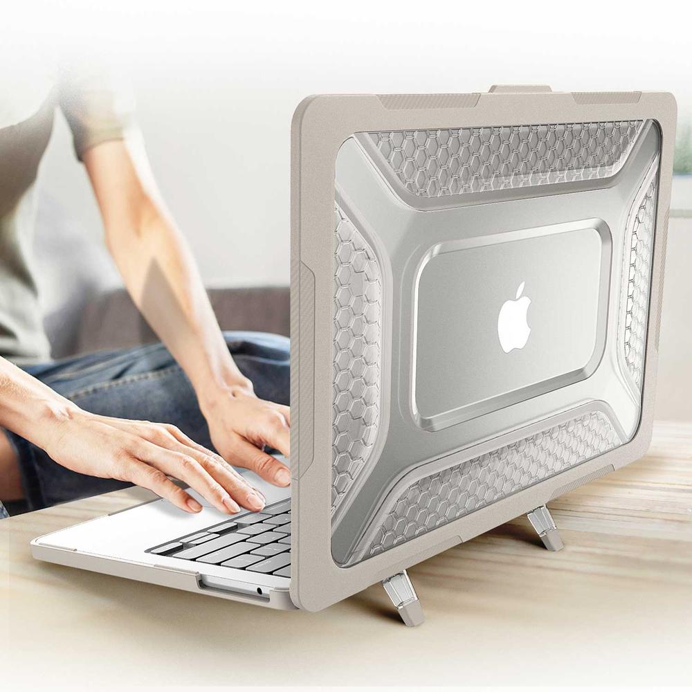 Foto 9 pulgar | Funda Tekku Hc Para Macbook Air 13 M2 M3 A2681 A3113 Arena Uso Rudo