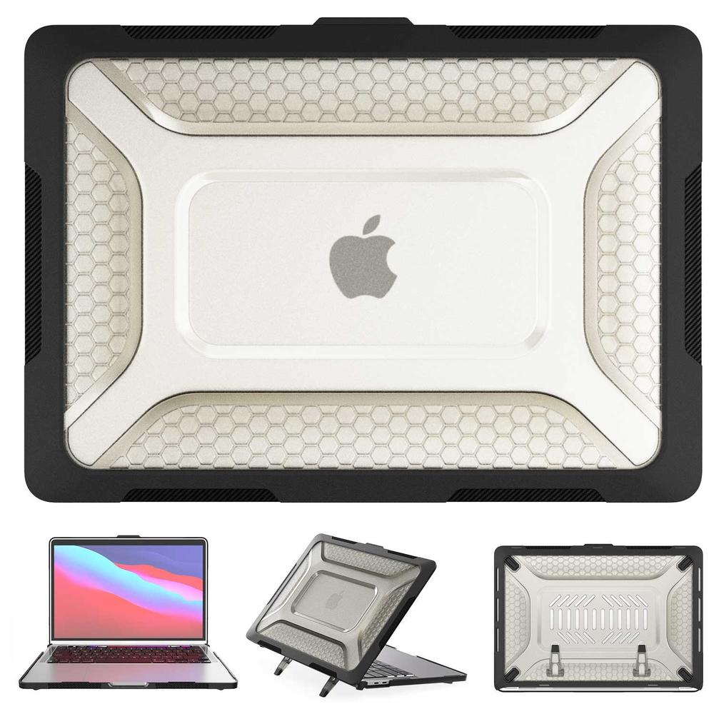 Foto 3 pulgar | Funda Tekku Hc Para Macbook Pro 13 M1 M2  Uso Rudo Negra A2338 A2238 A2289 A2251 A2159 A1989 A1706 A1708