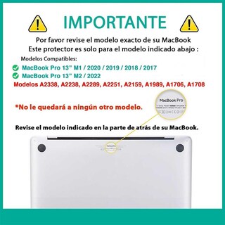 Foto 3 | Funda Tekku Hc Para Macbook Pro 13 M1 M2 Uso Rudo Negra A2338 A2238 A2289 A2251 A2159 A1989 A1706 A1708