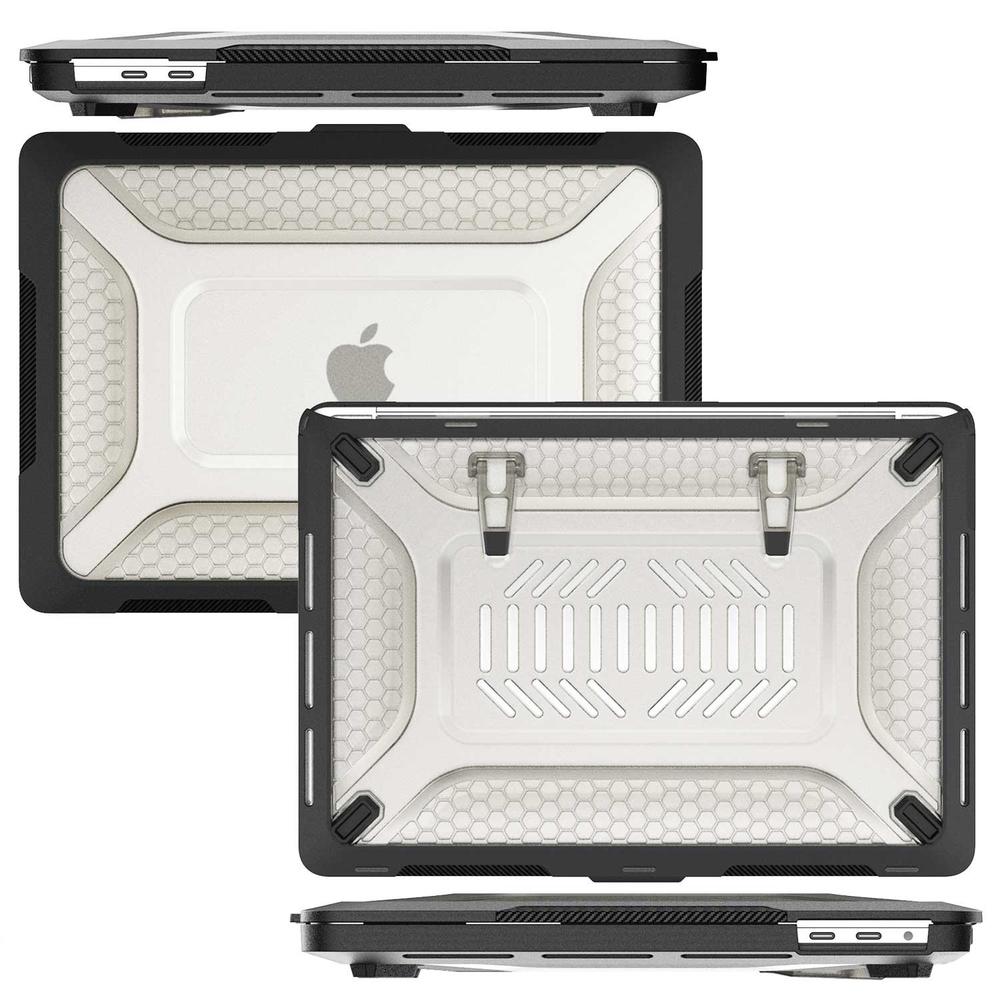 Foto 6 pulgar | Funda Tekku Hc Para Macbook Pro 13 M1 M2  Uso Rudo Negra A2338 A2238 A2289 A2251 A2159 A1989 A1706 A1708