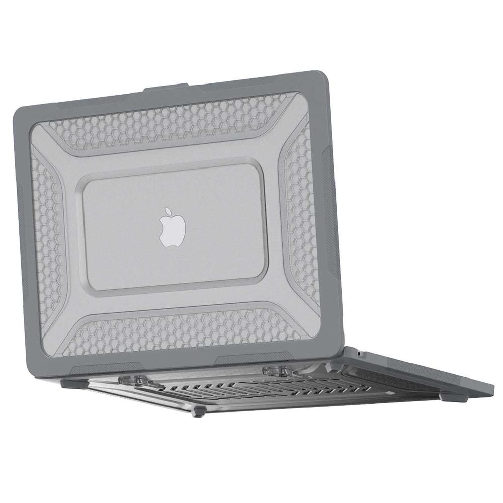 Foto 2 pulgar | Funda Tekku Hc Para Macbook Air 15 A2941 A3114 Uso Rudo Gris