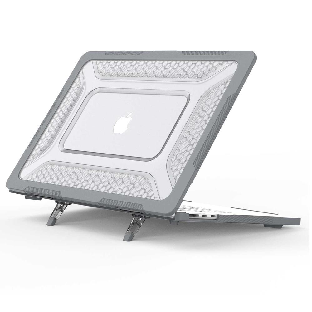 Foto 7 pulgar | Funda Tekku Hc Para Macbook Air 15 A2941 A3114 Uso Rudo Gris