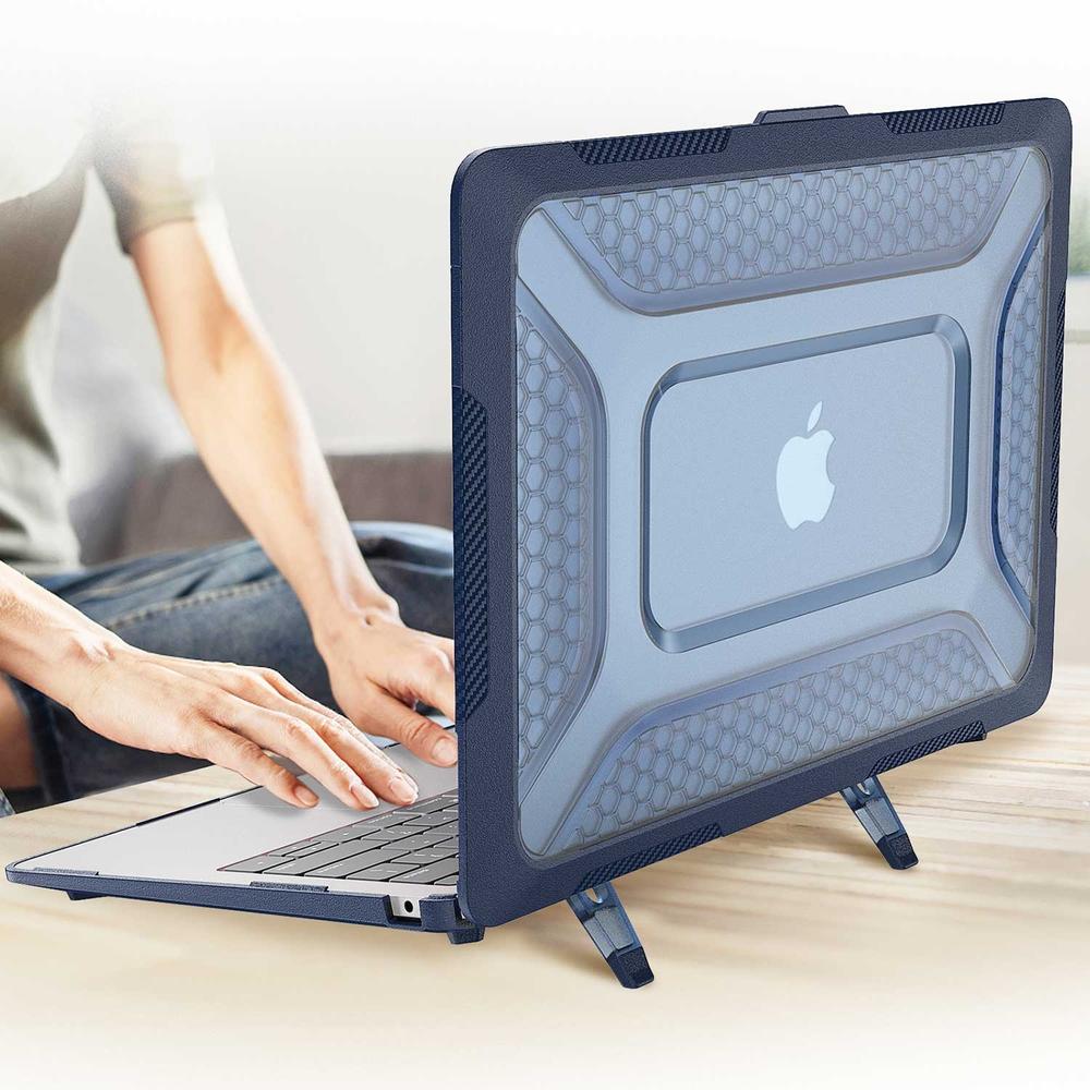 Foto 5 | Funda Tekku Hc Para Macbook Air 13 Azul A2337 M1 A2179 A1932 Uso Rudo