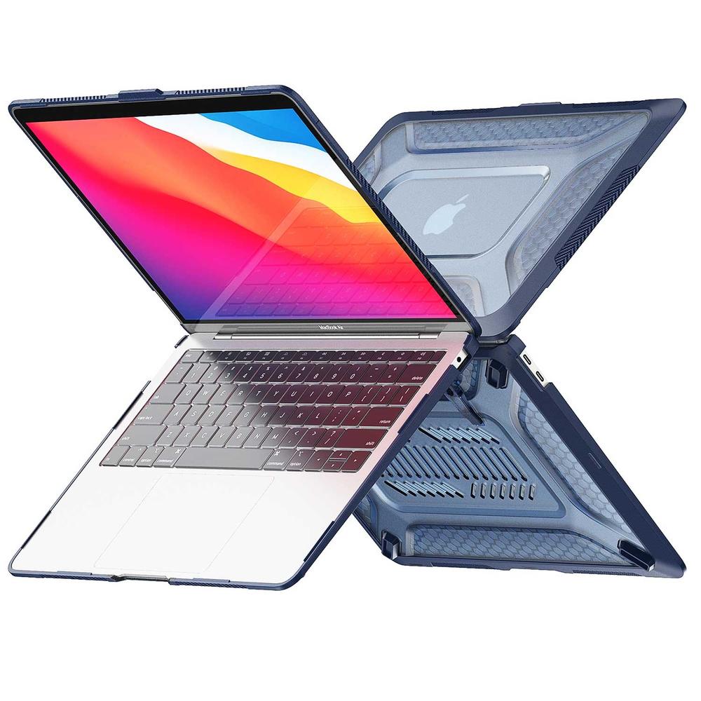 Foto 7 pulgar | Funda Tekku Hc Para Macbook Air 13 Azul A2337 M1 A2179 A1932 Uso Rudo