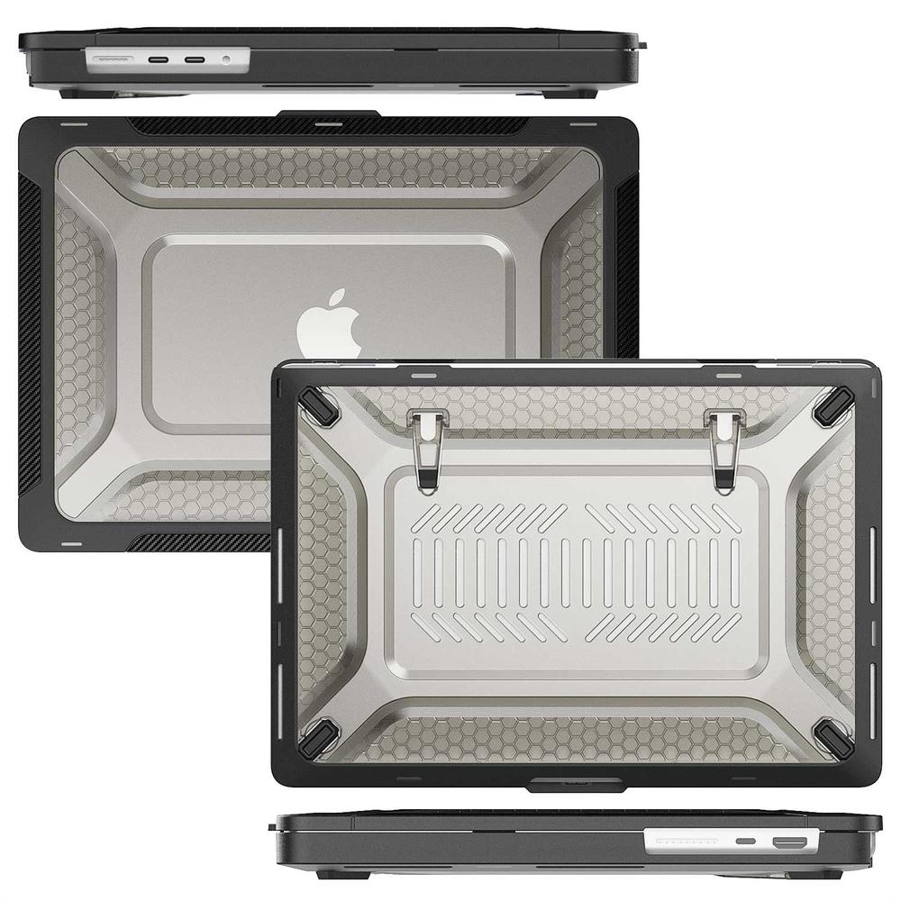 Foto 3 pulgar | Funda Tekku Hc Para Macbook Pro 16 Uso Rudo Negra A2485 A2780 A2991 M1 M2 M3 Pro Max