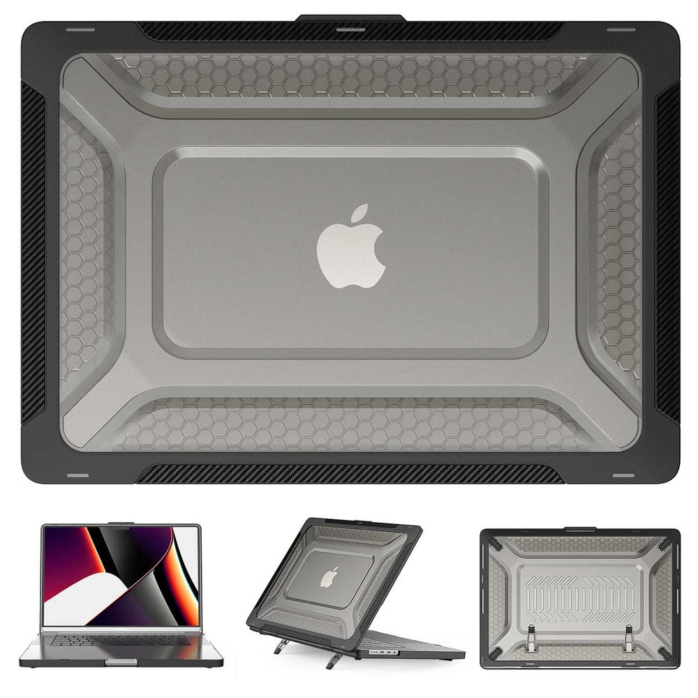 Foto 7 pulgar | Funda Tekku Hc Para Macbook Pro 16 Uso Rudo Negra A2485 A2780 A2991 M1 M2 M3 Pro Max