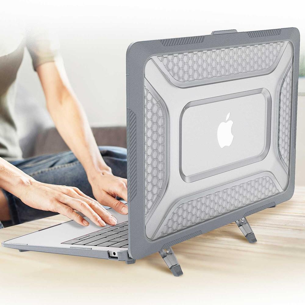 Foto 7 pulgar | Funda Tekku Hc Para Macbook Air 13 Gris A2337 M1 A2179 A1932 Uso Rudo