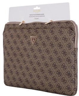 Foto 4 | Funda Original Guess 4g Triángulo Laptop 14 Café