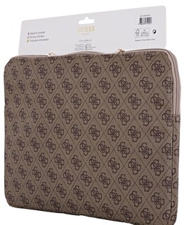 Foto 5 | Funda Original Guess 4g Triángulo Laptop 14 Café