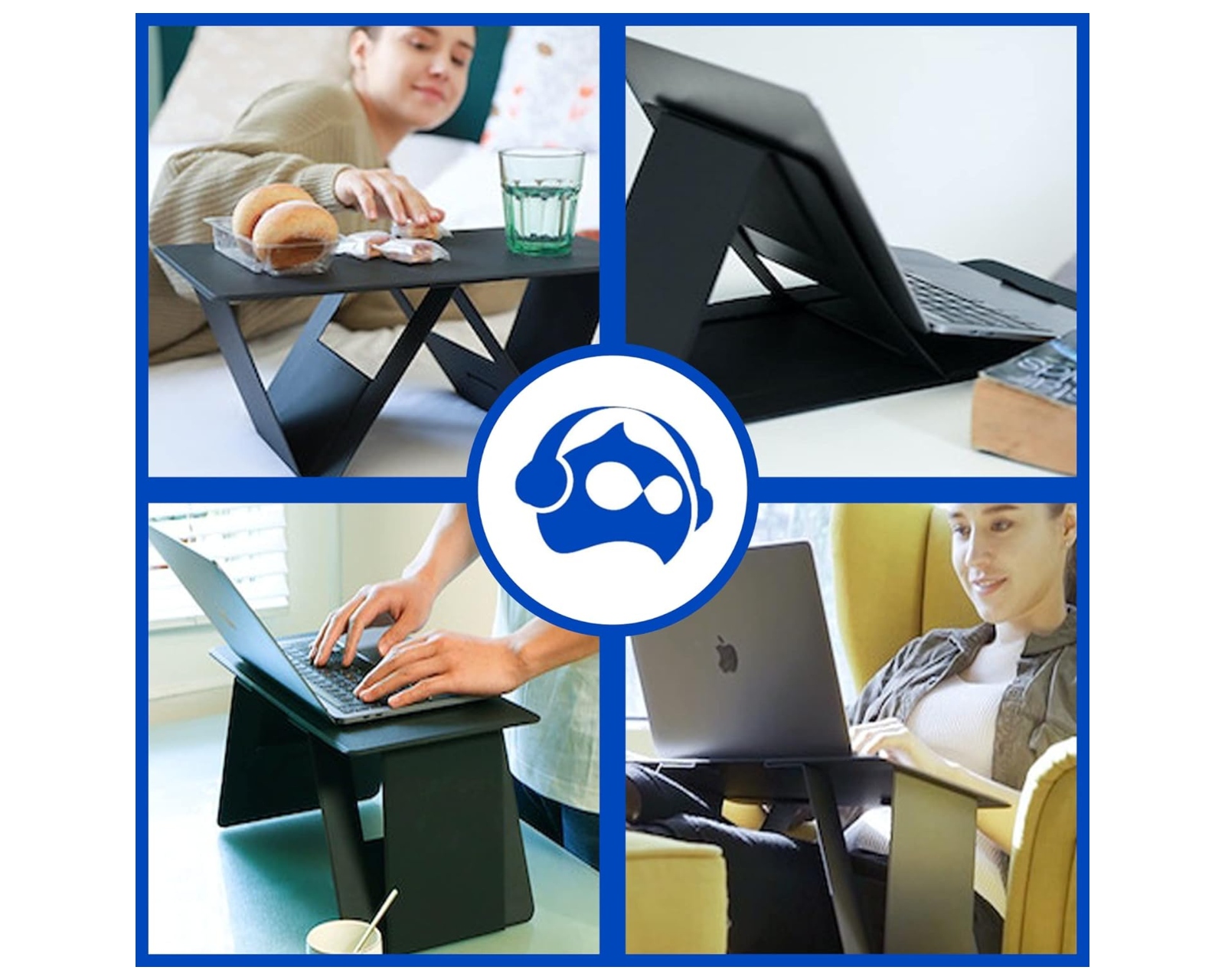 Foto 6 pulgar | Soporte Plegable Bluelander 1520 color Negro