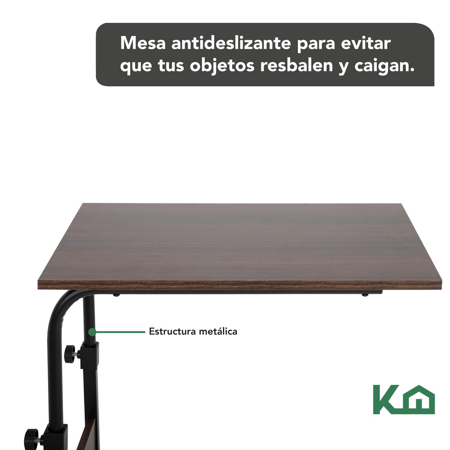 Foto 7 pulgar | Mesa Base Para Laptop Portátil Ruedas Altura Ajustable Cama KingsHouse