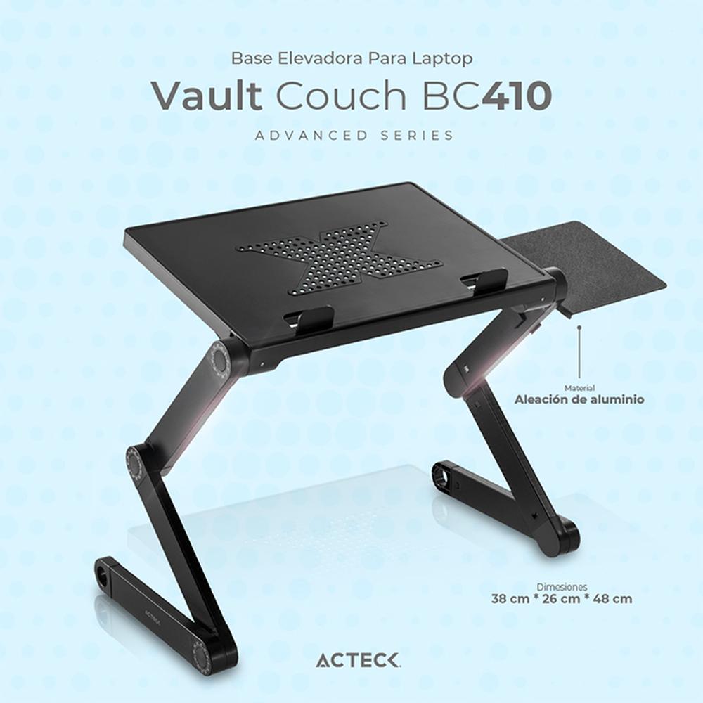 Foto 3 pulgar | Base Elevadora Acteck Vault Couch Bc410 para Laptop 18'' Ajustable color Negro