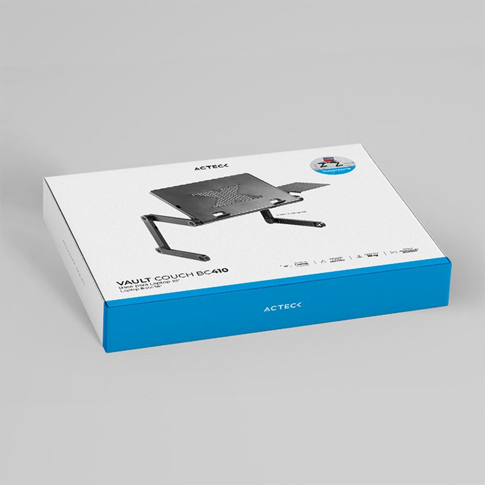 Foto 7 pulgar | Base Elevadora Acteck Vault Couch Bc410 para Laptop 18'' Ajustable color Negro