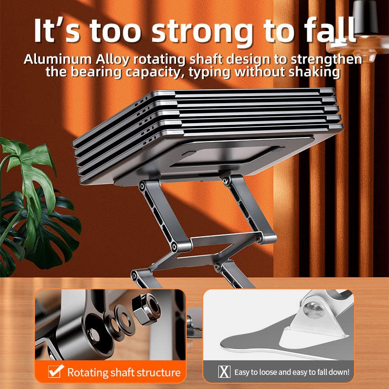 Foto 5 | Venta Internacional- Soporte Portátil Ajustable para Laptop de 10-17'' Gris Oscuro