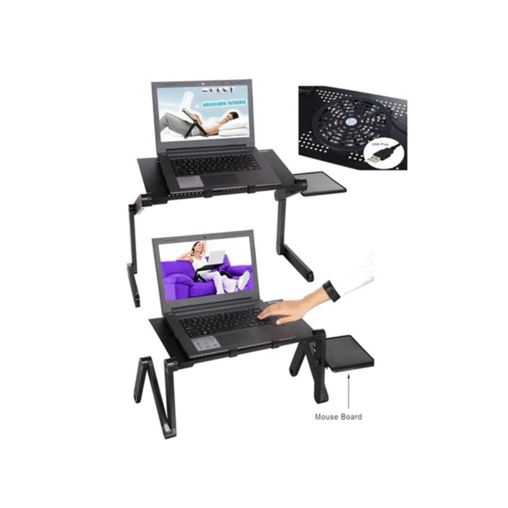 Foto 4 pulgar | Soporte para Laptop Aktion Ergonómico y Ajustable en Negro