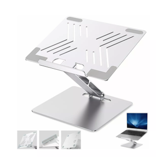 Foto 5 | Base Soporte Para Laptop Aluminio Pliegue Portátil Plata