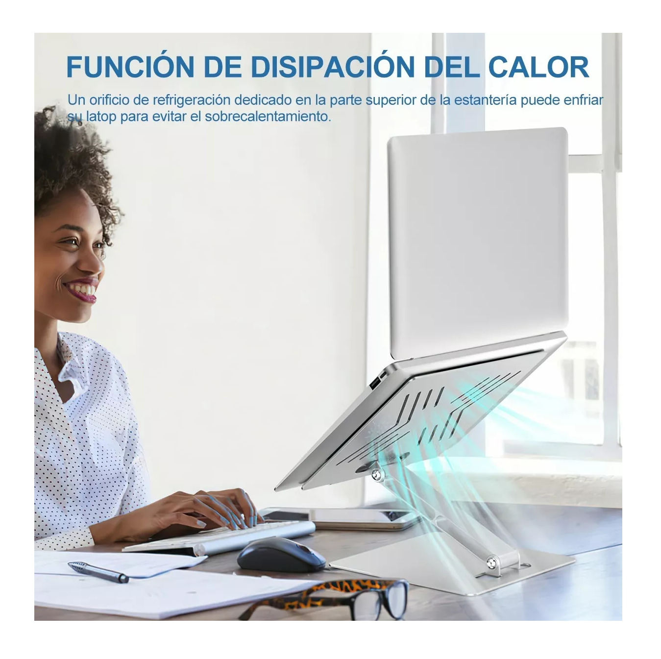 Foto 2 | Soporte Belug color Plata para Laptop