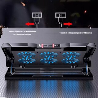 Foto 3 | Base Enfriamiento Soporte 14 A 17' Luz 6 Alturas Eo Safe Imports Esi-11404 Negro