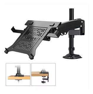 Foto 3 | Soporte Monitor de Brazo Ergonómico Negro para Laptop de 10 a 17"