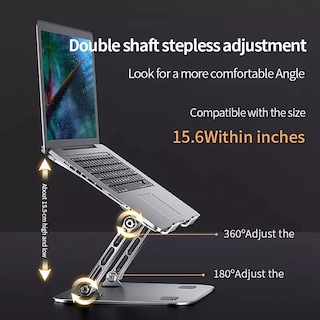 Foto 3 | Base Soporte Para Laptop Tableta Portátil Ajustable Plegable Eo Safe Imports Esi-14258 Gris