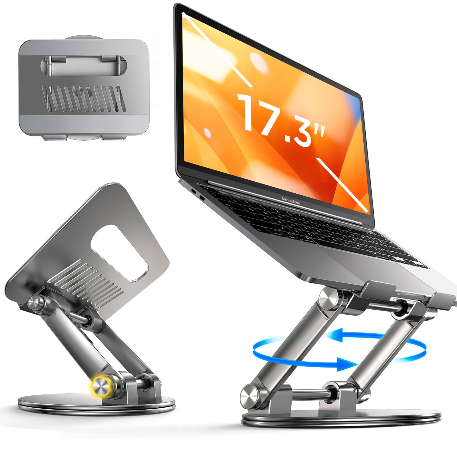 Soporte Lisen Para Portátil Ajustable Con Rotación De 360° Para Macbook De 16 Pulgadas - Venta Internacional.