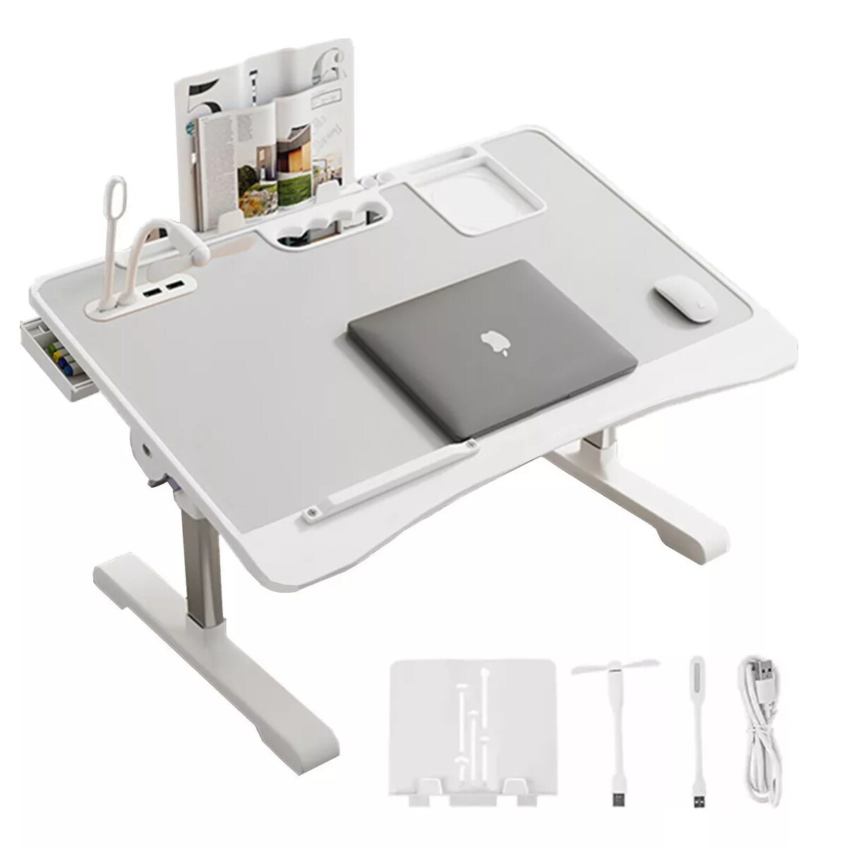Mesa De Ordenador Cama Plegable Y Elevable Eo Safe Imports Esi-14821 Blanco $669