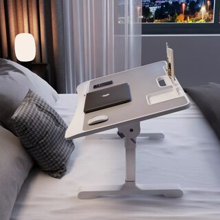 Foto 3 | Mesa De Ordenador Cama Plegable Y Elevable Eo Safe Imports Esi-14821 Blanco