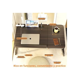 Foto 2 | Mesa De Ordenador Cama Plegable Y Elevable Eo Safe Imports Esi-14820 Multicolor