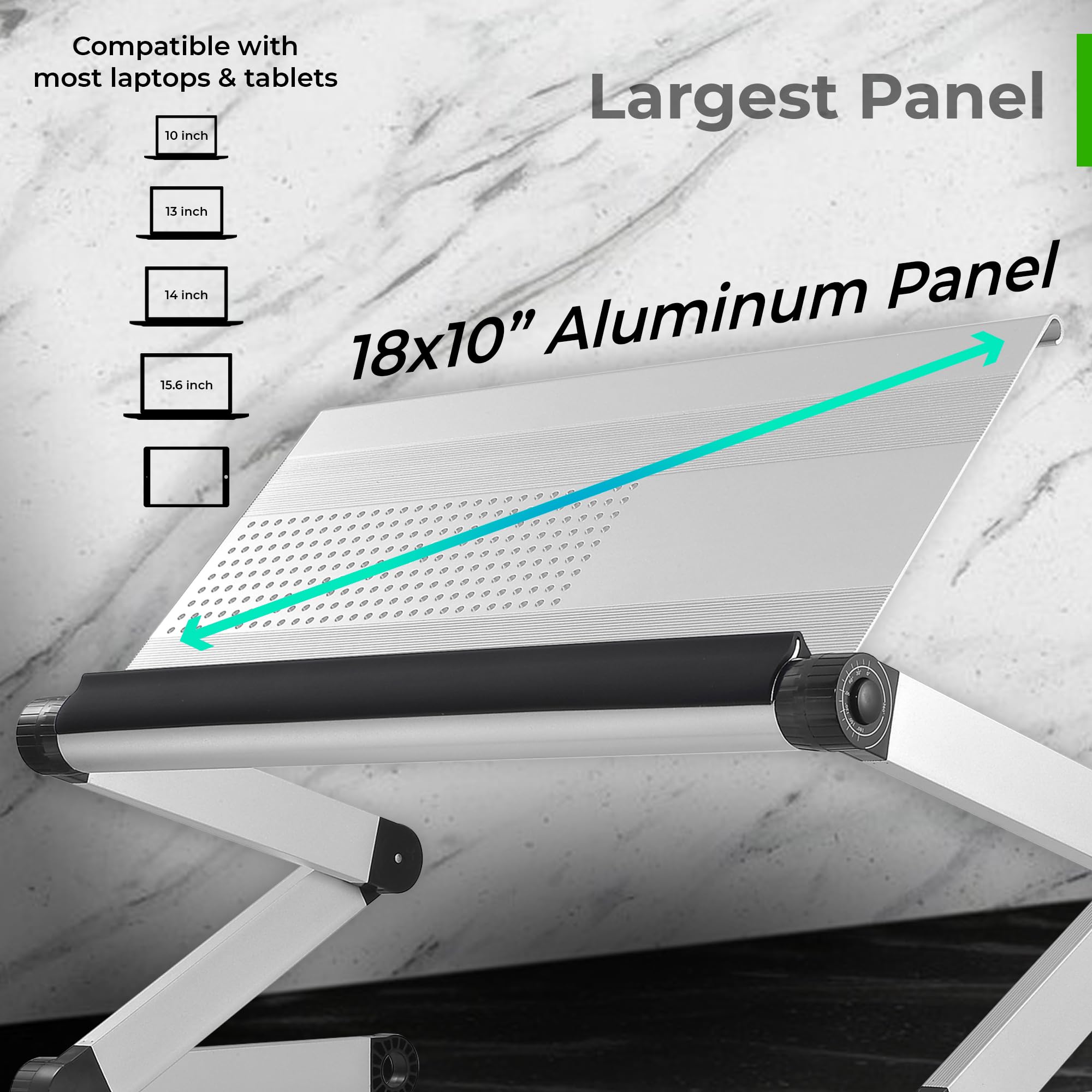 Foto 7 | Soporte Para Portátil Uncaged Ergonomics Workez Executive Silver - Venta Internacional.