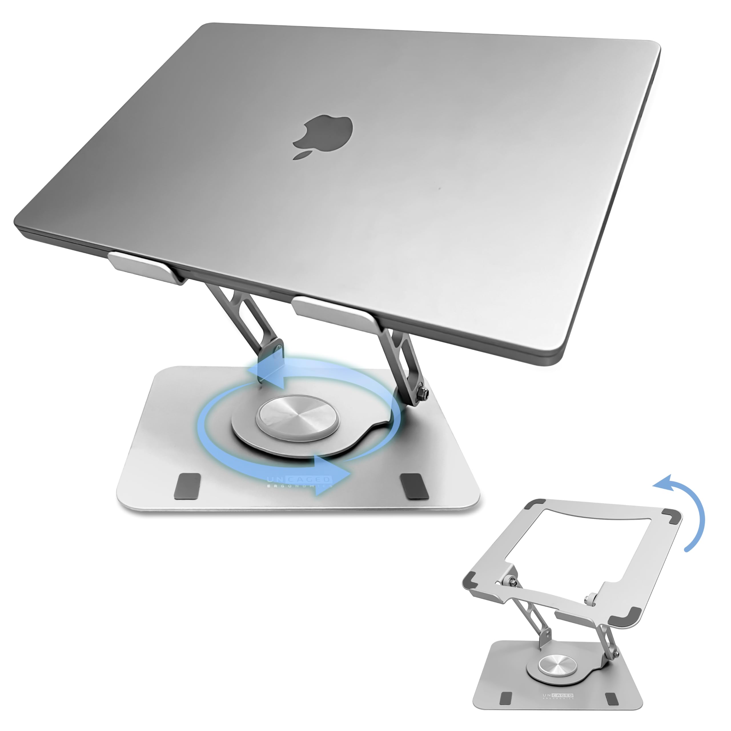 Foto 2 pulgar | Soporte Para Ordenador Portátil, Ergonómico, Giratorio, Ajustable, Gris - Venta Internacional.