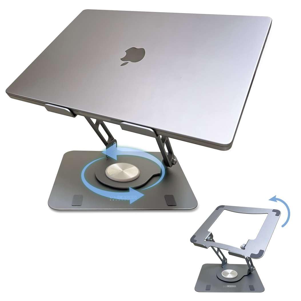 Soporte Para Portátil, Ergonómico, Giratorio, Gris Espacial - Venta Internacional.