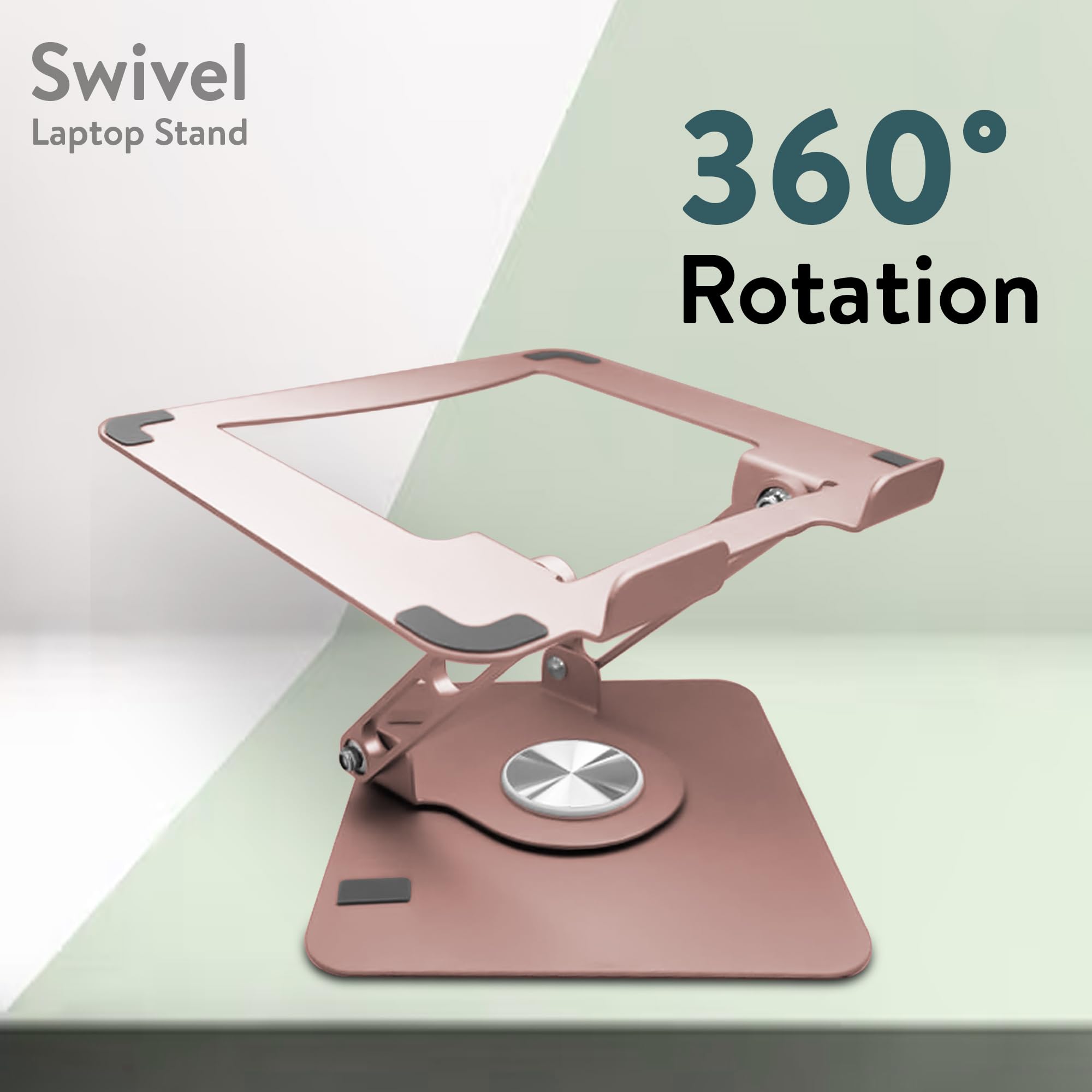 Foto 7 pulgar | Soporte Para Ordenador Portátil, Ergonómico, Giratorio, Ajustable, Dorado Rosa - Venta Internacional.