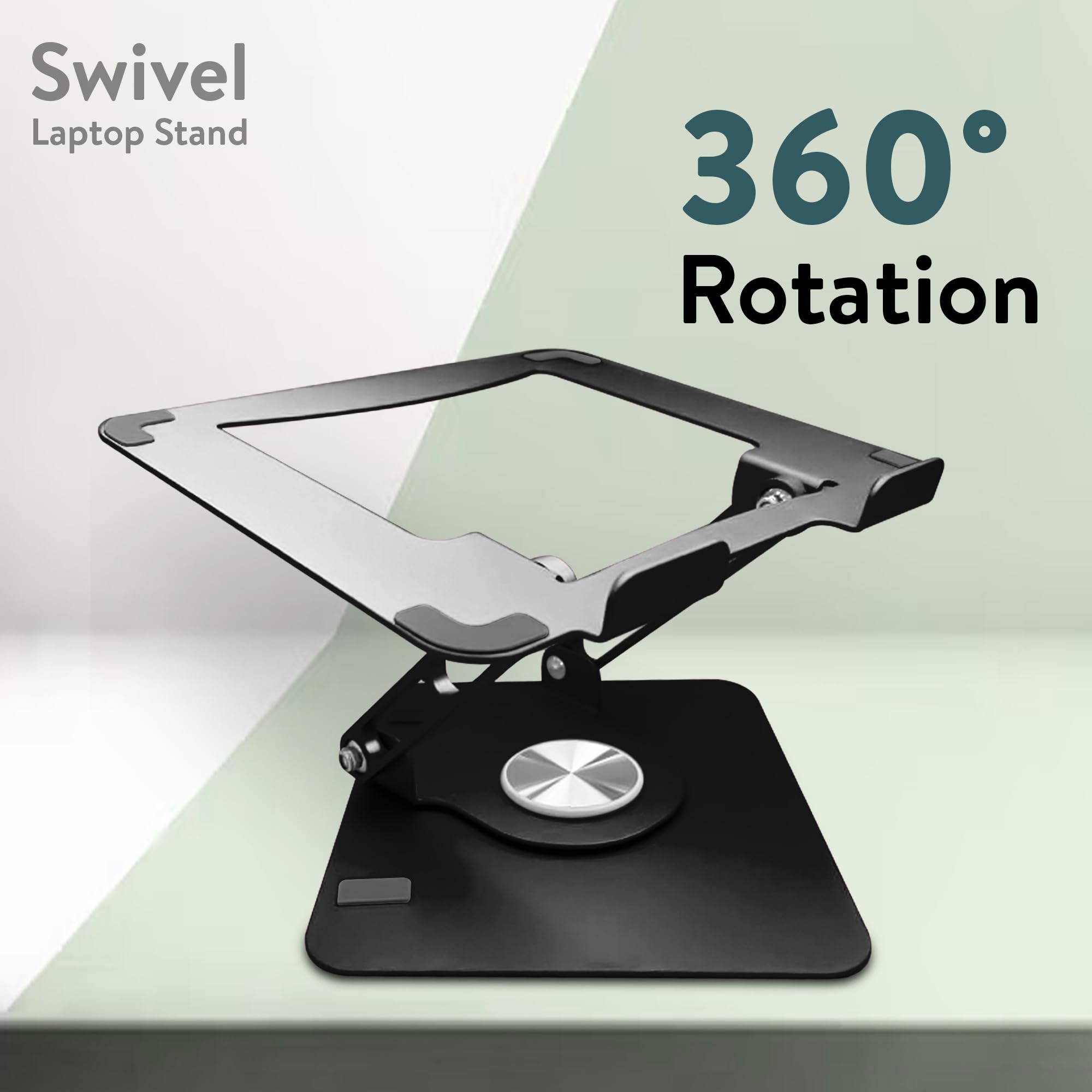 Foto 7 | Soporte Para Ordenador Portátil, Ergonómico, Giratorio, Ajustable, Negro - Venta Internacional.