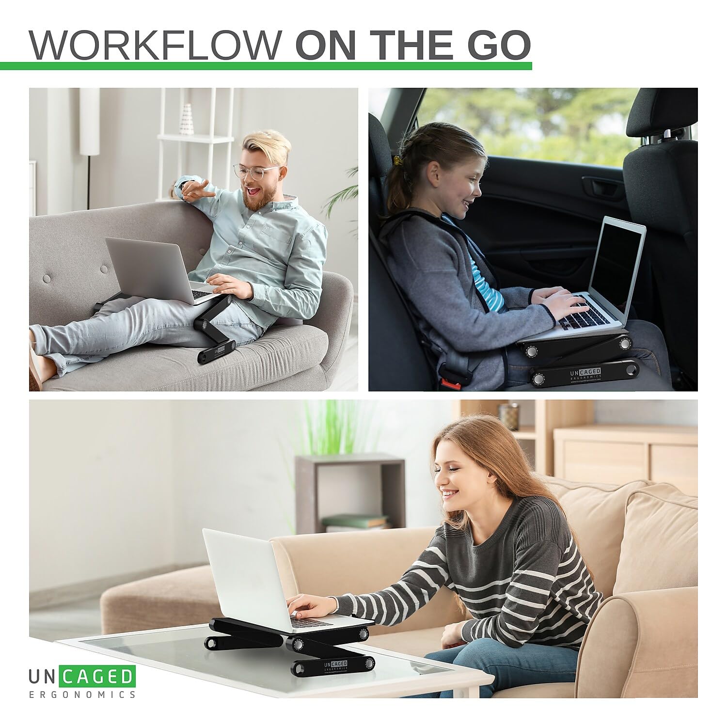 Foto 4 pulgar | Soporte para Portátil sin Carcasa Ergonomía Workez Altura Ajustable - Venta Internacional