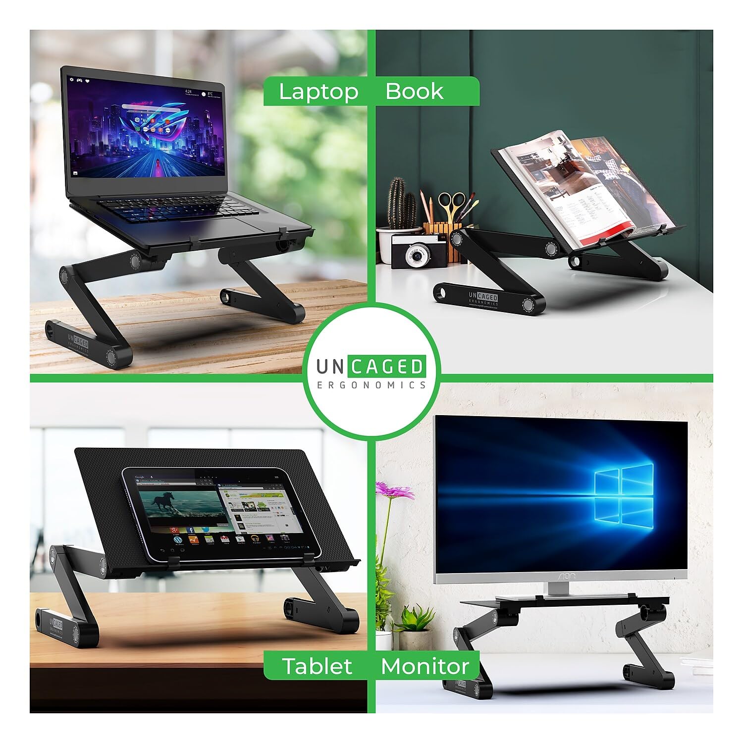 Foto 7 pulgar | Soporte para Portátil sin Carcasa Ergonomía Workez Altura Ajustable - Venta Internacional