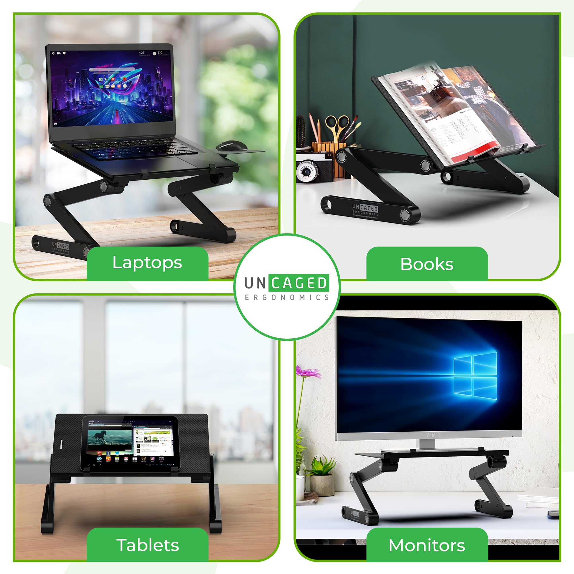 Foto 6 | Soporte para Laptop Uncaged Ergonomics Ajustable-Venta Internacional