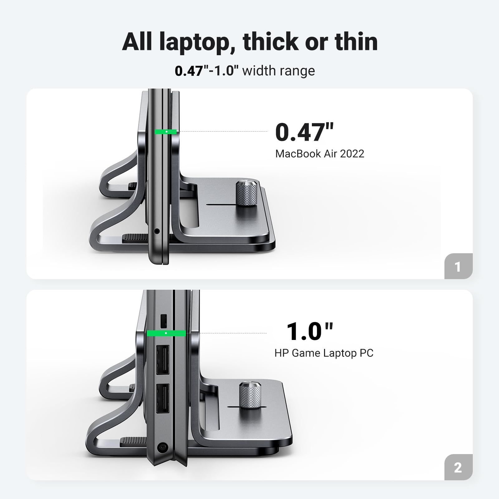 Foto 4 pulgar | Soporte Vertical para Portátil Ugreen para MacBook de Hasta 17,3 Pulgadas - Venta Internacional
