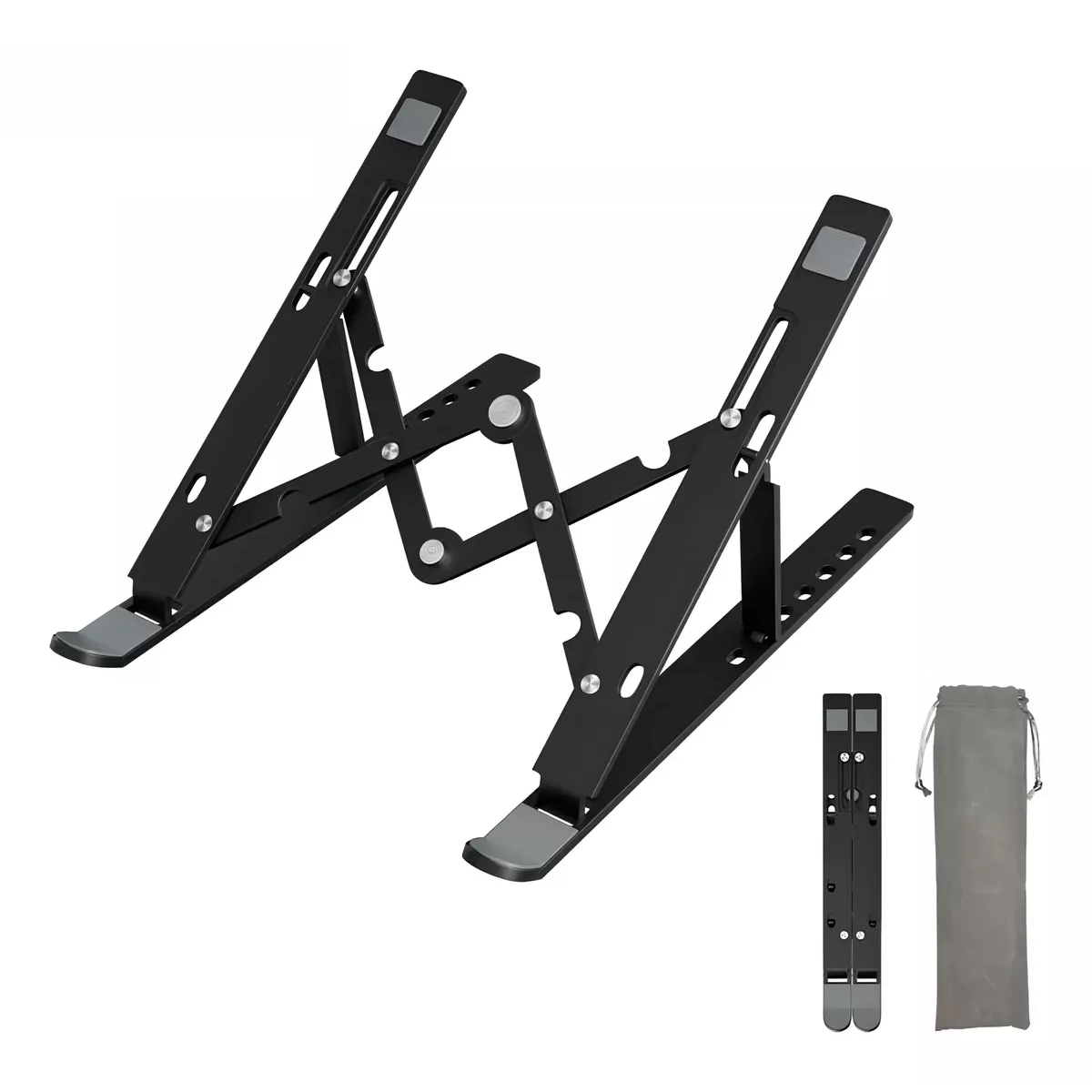 Foto 3 pulgar | Base Soporte Plegable para Laptop Eo Safe Imports ESI-17305 Negro Portátil y Ajustable