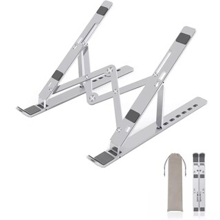 Foto 2 | Soporte para Laptop Plegable Portátil Y Ajustable Eo Safe Imports Esi-17306 Plata