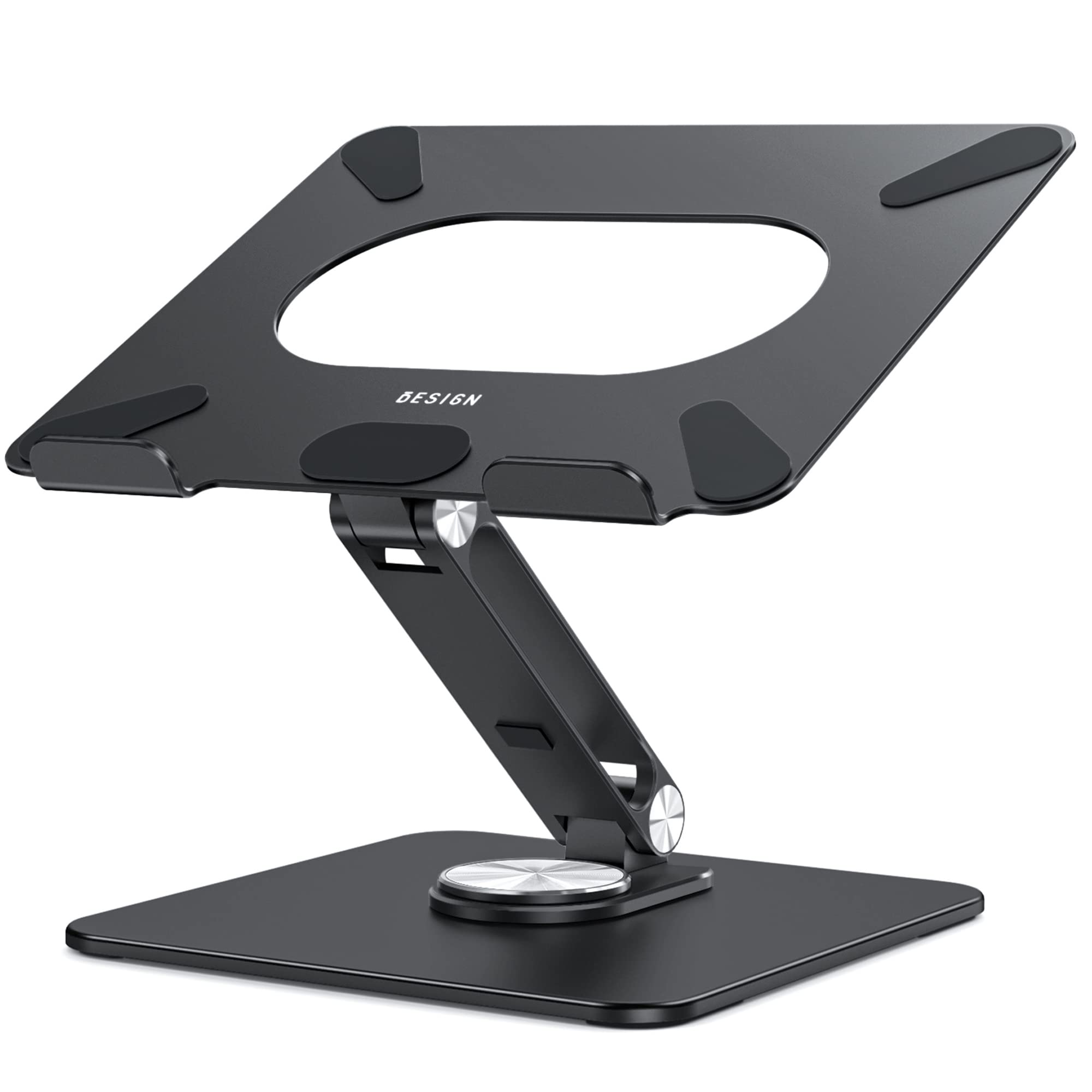 Soporte para Portátil Besign con Base Giratoria de 360° para 10-15,6" Negro - Venta Internacional