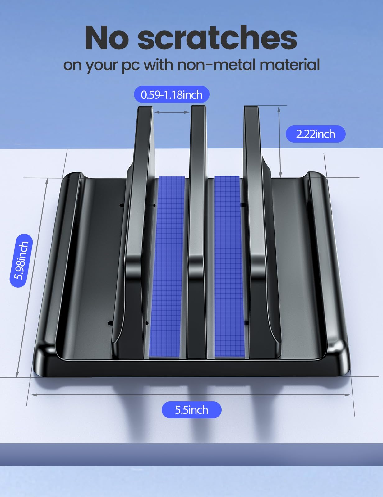 Foto 4 | Soporte Vertical Para Portátil Vaydeer Plastic Para Macbook, Dell - Venta Internacional.