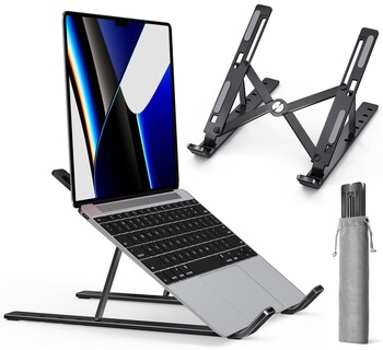 Foto 1 | Soporte Para Portátil Ivoler, Soporte Para Portátil, Elevador, Aluminio Negro - Venta Internacional.