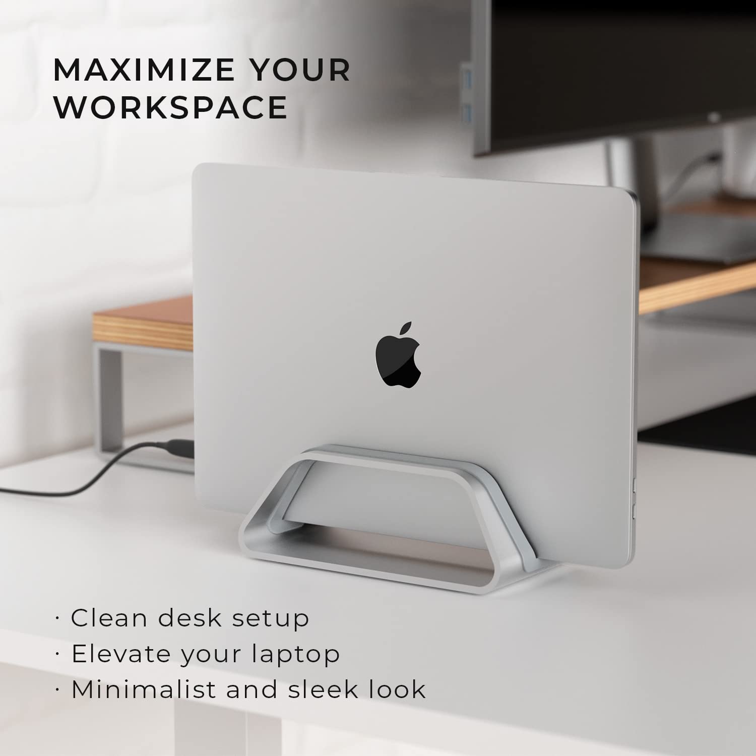 Foto 4 pulgar | Soporte Vertical Para Portátil Humancentric Para Macbook Silver - Venta Internacional.